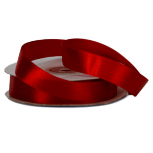 Single Face Satin Ribbon - 15mm x 25mts / Red -1