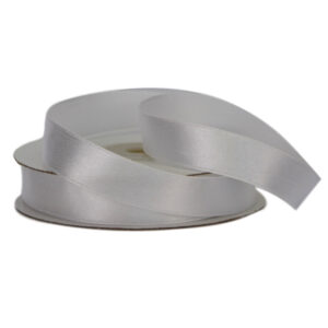 Single Face Satin Ribbon - 15mm x 25mts / White -1