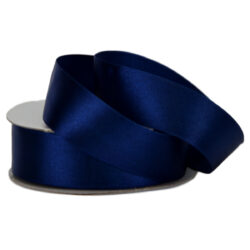 Single Face Satin Ribbon - 25mm x 25mts / Navy -1