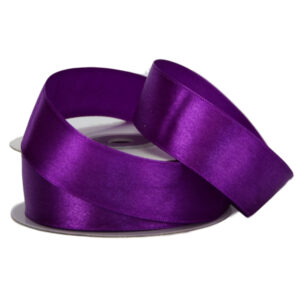 Single Face Satin Ribbon - 25mm x 25mts / Purple -1