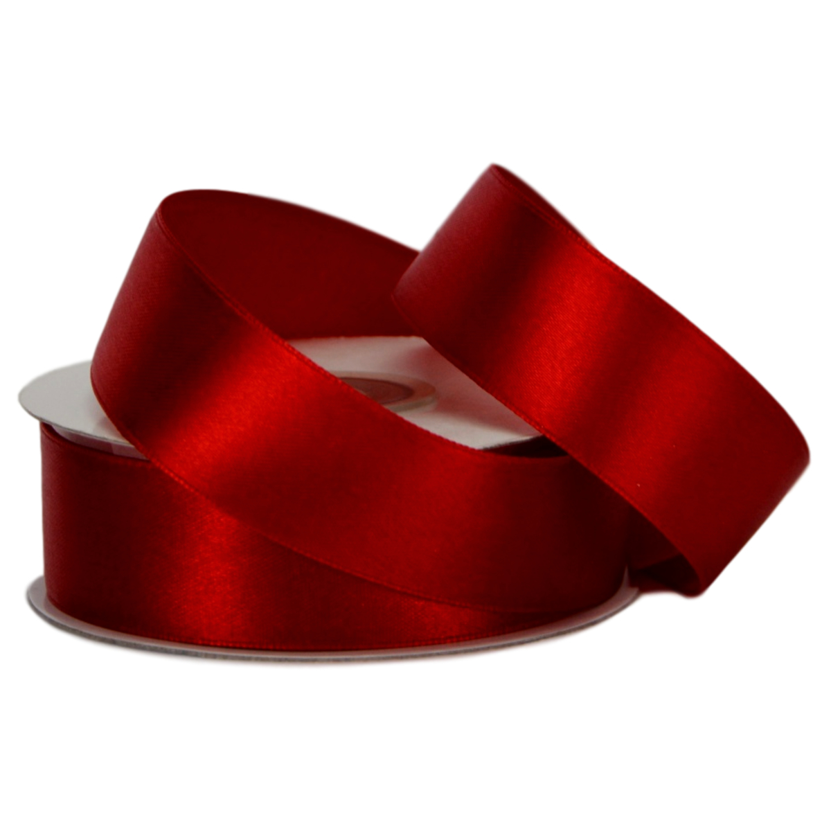 Single Face Satin Ribbon - 25mm x 25mts / Rouge (Red) -1