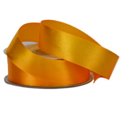 Single Face Satin Ribbon - 25mm x 25mts / Yellow -1