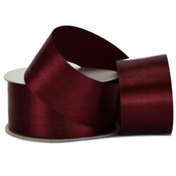 Single Face Satin Ribbon - 38mm x 25mts / Burgundy -1