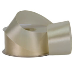 Single Face Satin Ribbon - 38mm x 25mts / Ivory (Cream)