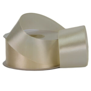 Single Face Satin Ribbon - 38mm x 25mts / Ivory (Cream)