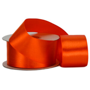 Single Face Satin Ribbon - 38mm x 25mts / Orange (Pumpkin)