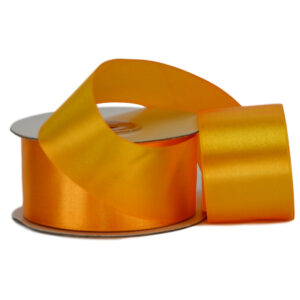Single Face Satin Ribbon - 38mm x 25mts / Yellow (Marigold)