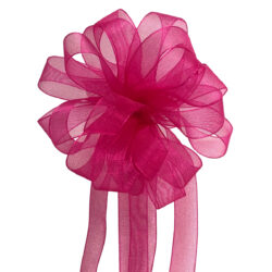Woven Edge Organza Ribbon - 12mm x 50mts / Beauty (Magenta)