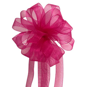Woven Edge Organza Ribbon - 12mm x 50mts / Beauty (Magenta)