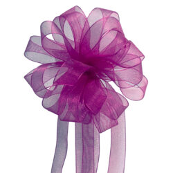 Woven Edge Organza Ribbon - 12mm x 50mts / Purple