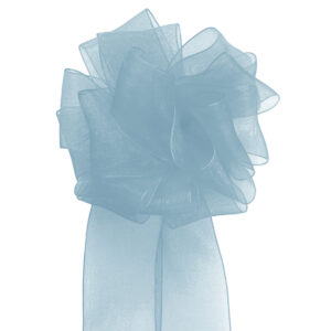 Woven Edge Organza Ribbon - 38mm x 50mts / Light Blue