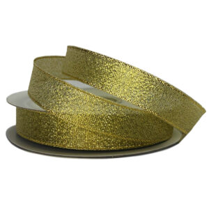 Metallic Ribbon - 15mm x 25mtr / Gold