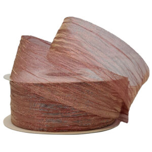 Crinkle Organza Ribbon - 38mm x 22.8mtr / Dusty Pink -1