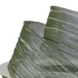 Crinkle Organza Ribbon - 38mm x 22.8mtr / Green