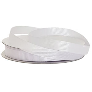 Grosgrain Ribbon - 10mm x 25mtr / White