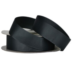Grosgrain Ribbon - 25mm x 25mtr / Charcoal Grey