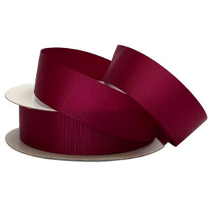 Grosgrain Ribbon - 25mm x 25mtr / Wine