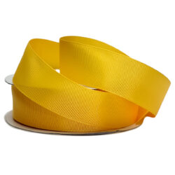 Grosgrain Ribbon - 25mm x 25mtr / Yellow