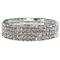 Corsage Bracelet / Diamanté 4 Rows