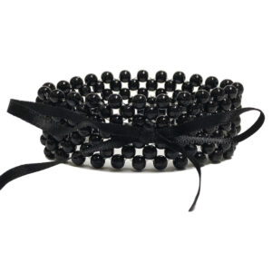 Pearl Corsage Bracelet / Black
