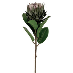 Stormy Prince Artificial Protea - 63cmL / Purple