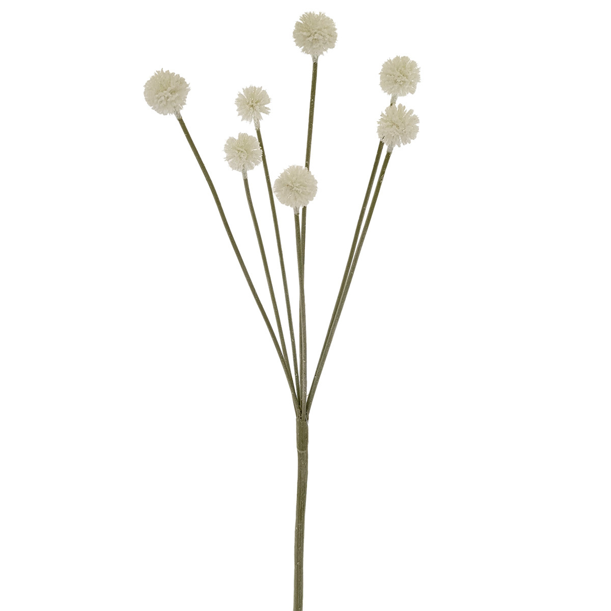 Artificial Billy Button Spray - 75cmL / White