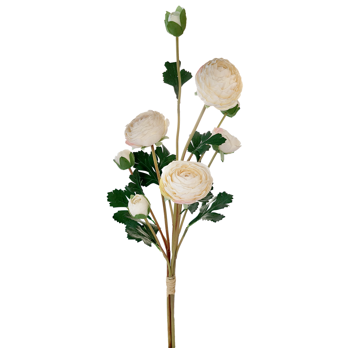 Artificial Ranunculus Bundle - 60cmL / White