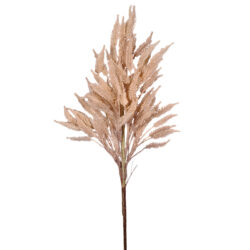 Dried Look Ornamental Wheat Spray - 78cmL / Blush (Lt Pink)