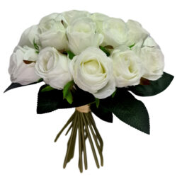 Rose Bud Bundle - 23cm / White