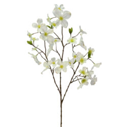 Artificial Dogwood Spray - 85cmL / White -1