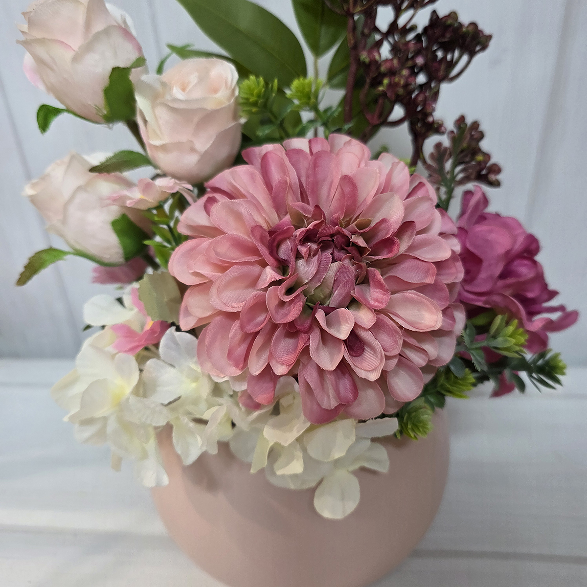 Moira Artificial Dahlia - 68cmL / Mauve (Pink & Mauve tones) - Image 2