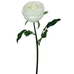 Real Touch Austin Artificial Rose - 43cmL / White