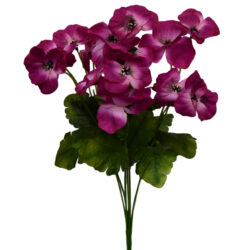 Artificial Pansy Bush - 40cm / Fuchsia -1