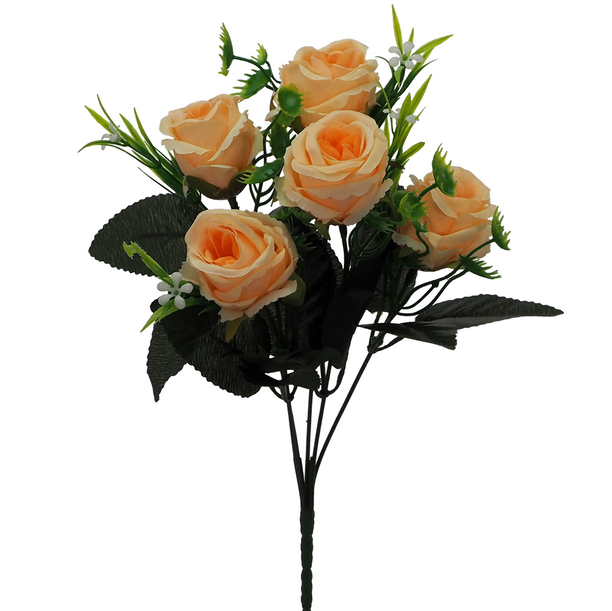 Mini Rose Bush - 30cmL / Apricot -1