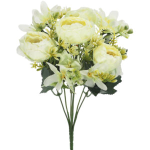 Piper Mixed Peony Bush - 28cmL / White -1