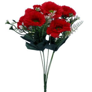 Gerbera Bush 28cmL / Red -1