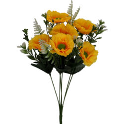 Gerbera Bush - 28cmL / Yellow -1