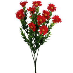 Artificial Daisy Bush - 35cmL / Red