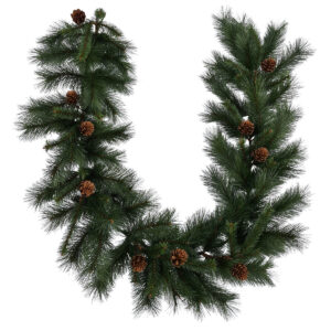 Premium Pine Garland w/10 x Pine Cones - 183cmL -1