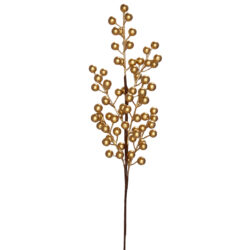 Shimmer Gold Berry Spray - 60cmL / Gold