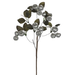 Shimmer/Glitter Gumnut Spray - 42cmL / Silver -1