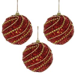 Red & Gold hanging baubles