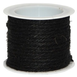 Coloured Jute - 2.5mm x 4.57mtr / Black -1