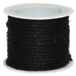 Coloured Jute - 2.5mm x 4.57mtr / Black -1