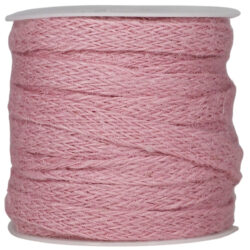 Jute Ribbon - 10mm x 25mtr / Pink -1