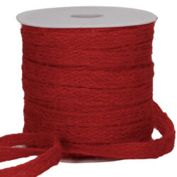 Jute Ribbon - 10mm x 25mtr / Red -1