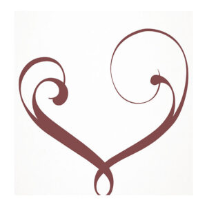 Square Swirl Open Heart Card x 50 -1