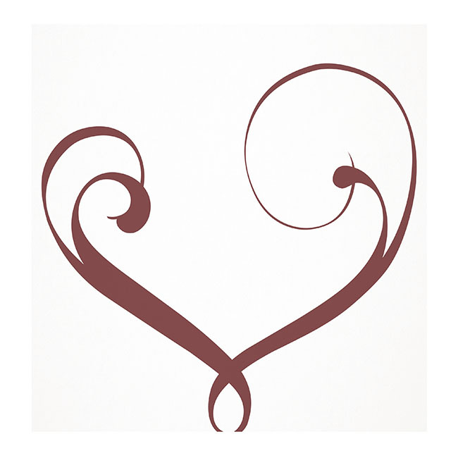 Square Swirl Open Heart Card x 50 -1