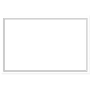 Silver Border Card x 50 -1