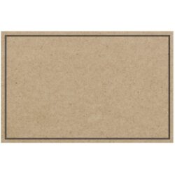 Kraft Card w/Black Border x 50 -1